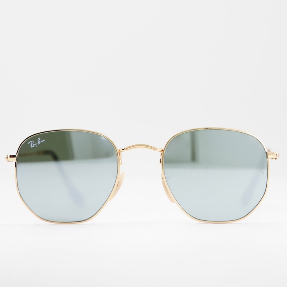 Rayban Hexagonal Sunglasses Mirror Lens